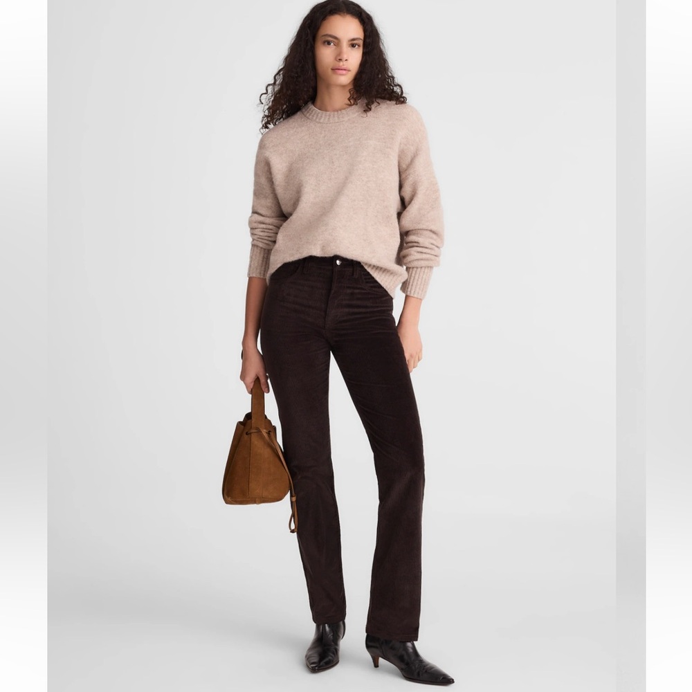 Madewell Longline Straight Pant in Corduroy